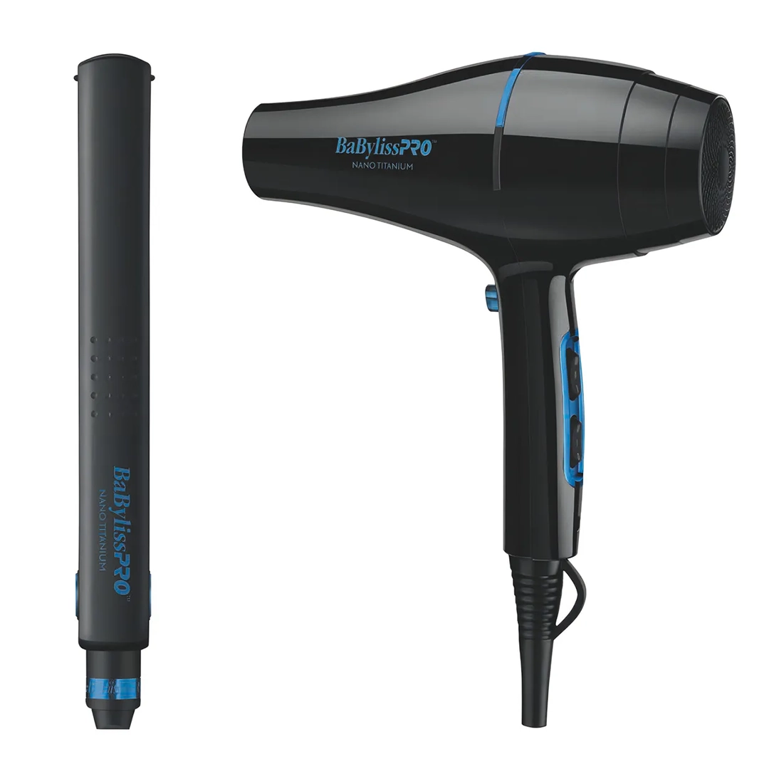 Kit Plancha y Secador Negro Babyliss Pro 2000W - Imagen 2